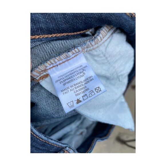 R Jeans Denim Dark Wash Mid Rise Straight Leg Sz 26 - Picture 7 of 7